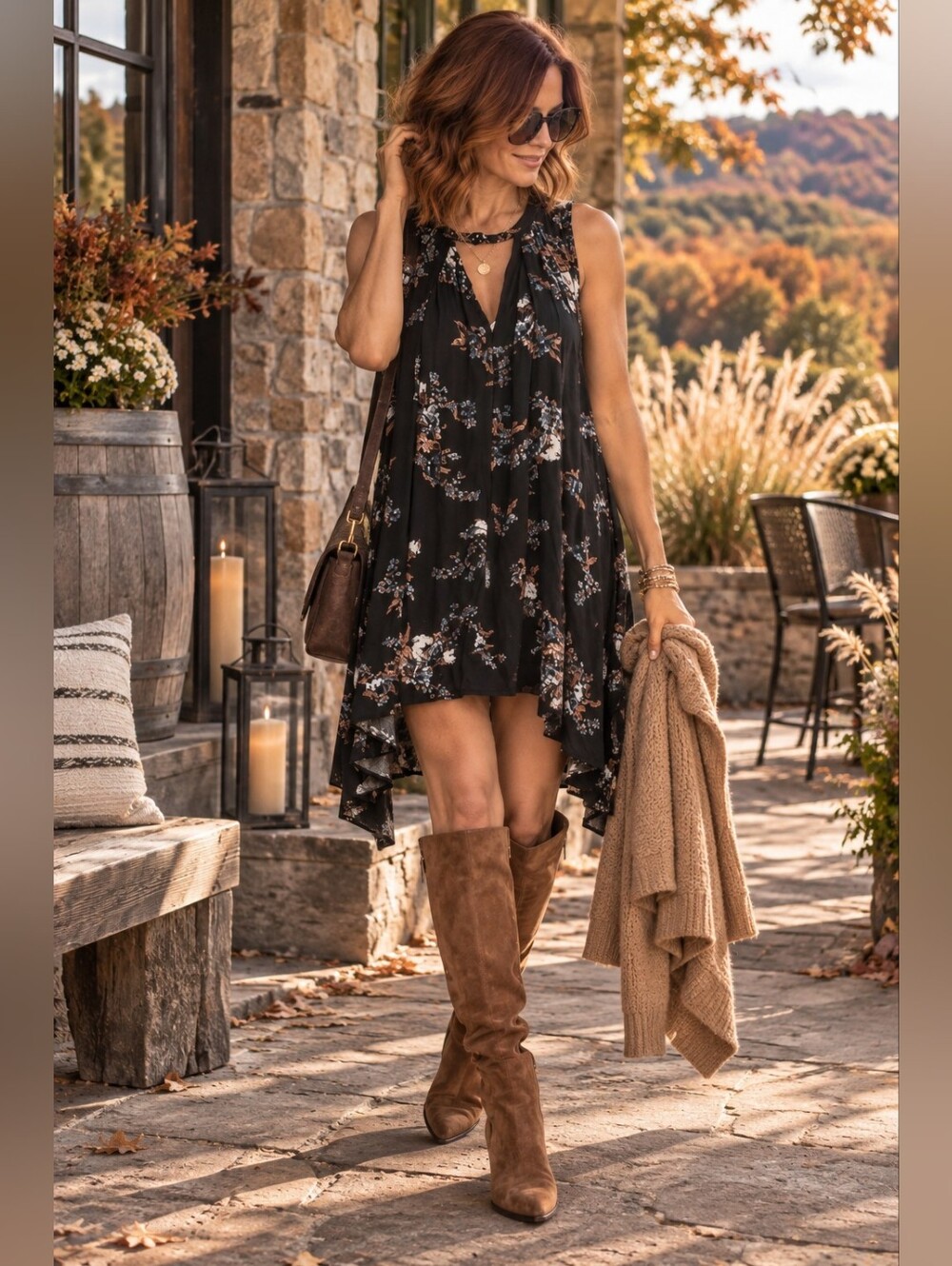 Free People Printed Snap Out Of It Rayon Dress / tunic size Medium